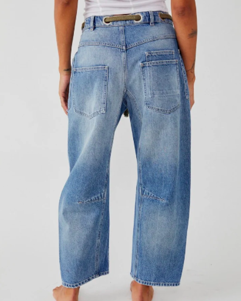 Free People Moxie Low-Slung Jeans | True Blue