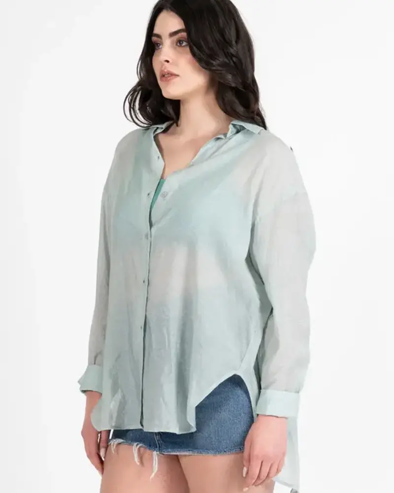 Darklin' Tie Back Blouse | Mint