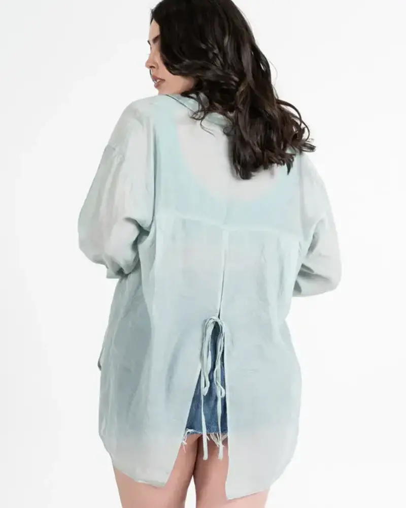 Darklin' Tie Back Blouse | Mint