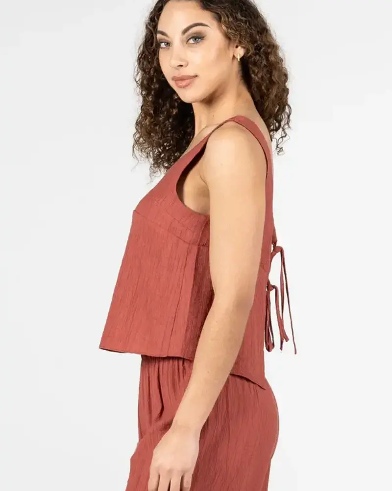 Reversible Tie Tank | Terracotta