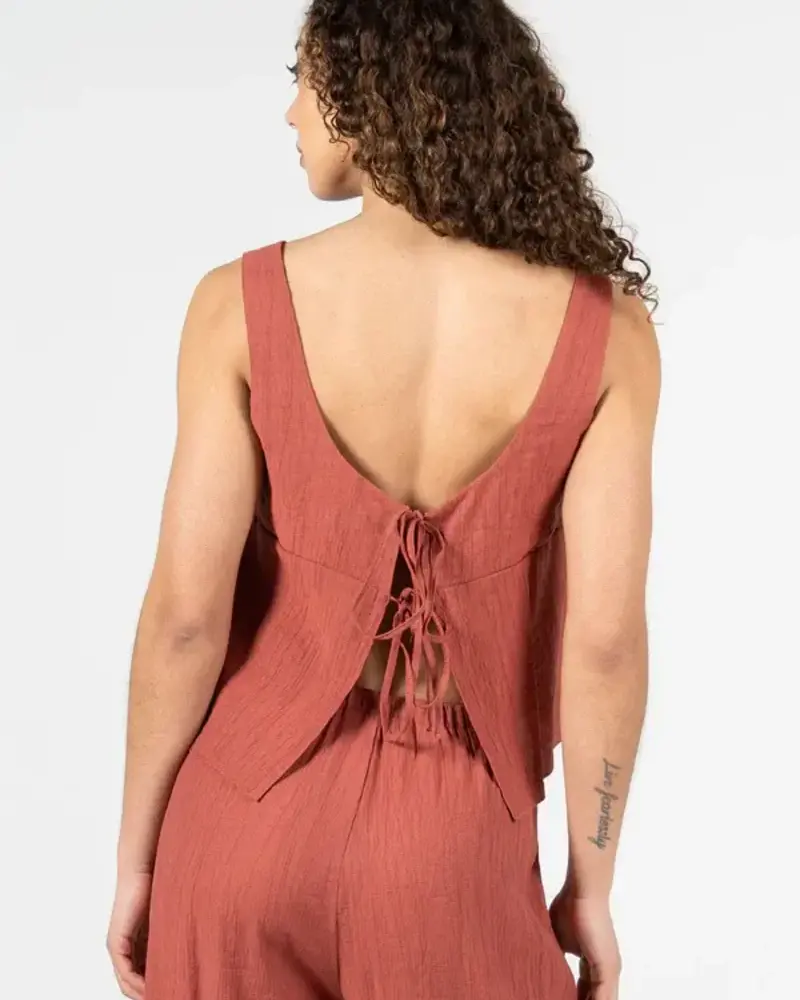 Reversible Tie Tank | Terracotta