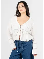 Tie Front Boho Blouse