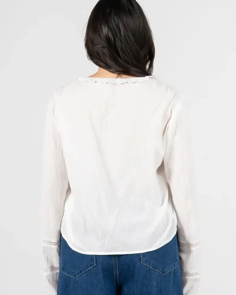 Tie Front Boho Blouse