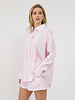 Poplin Button Up | Pink/White