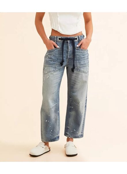 Free People Moxie Low-Slung Jeans | Endless Blue