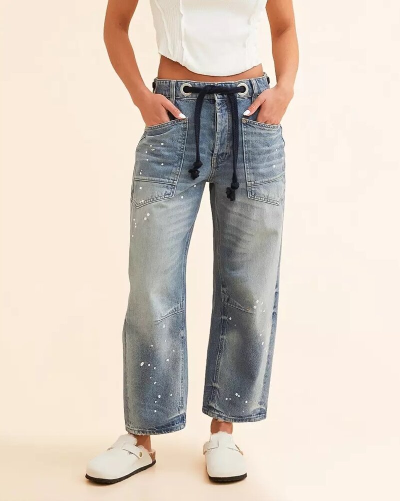 Free People Moxie Low-Slung Jeans | Endless Blue