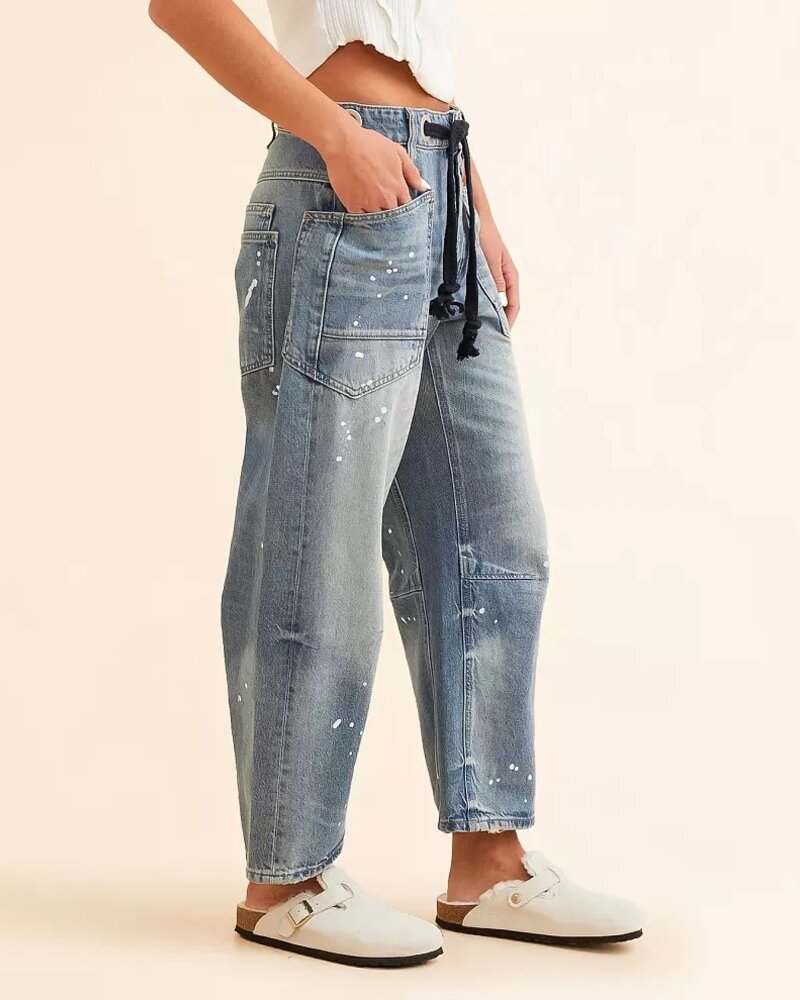 Free People Moxie Low-Slung Jeans | Endless Blue