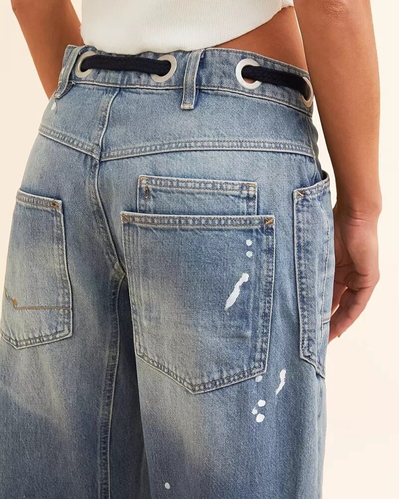 Free People Moxie Low-Slung Jeans | Endless Blue