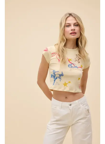 Western Flash Pointelle Tee