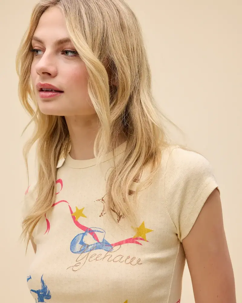Western Flash Pointelle Tee