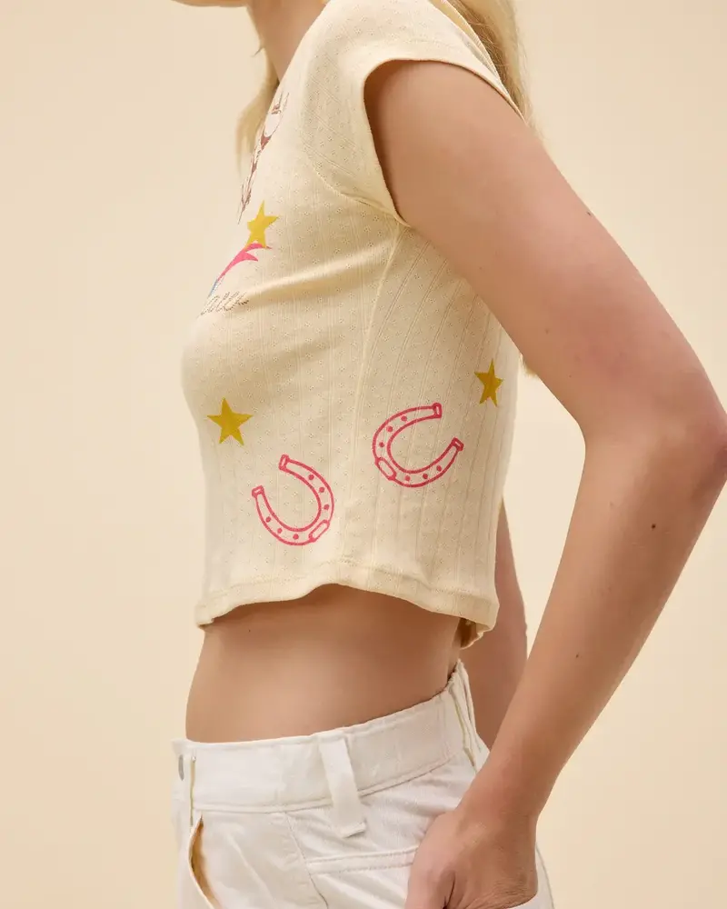 Western Flash Pointelle Tee