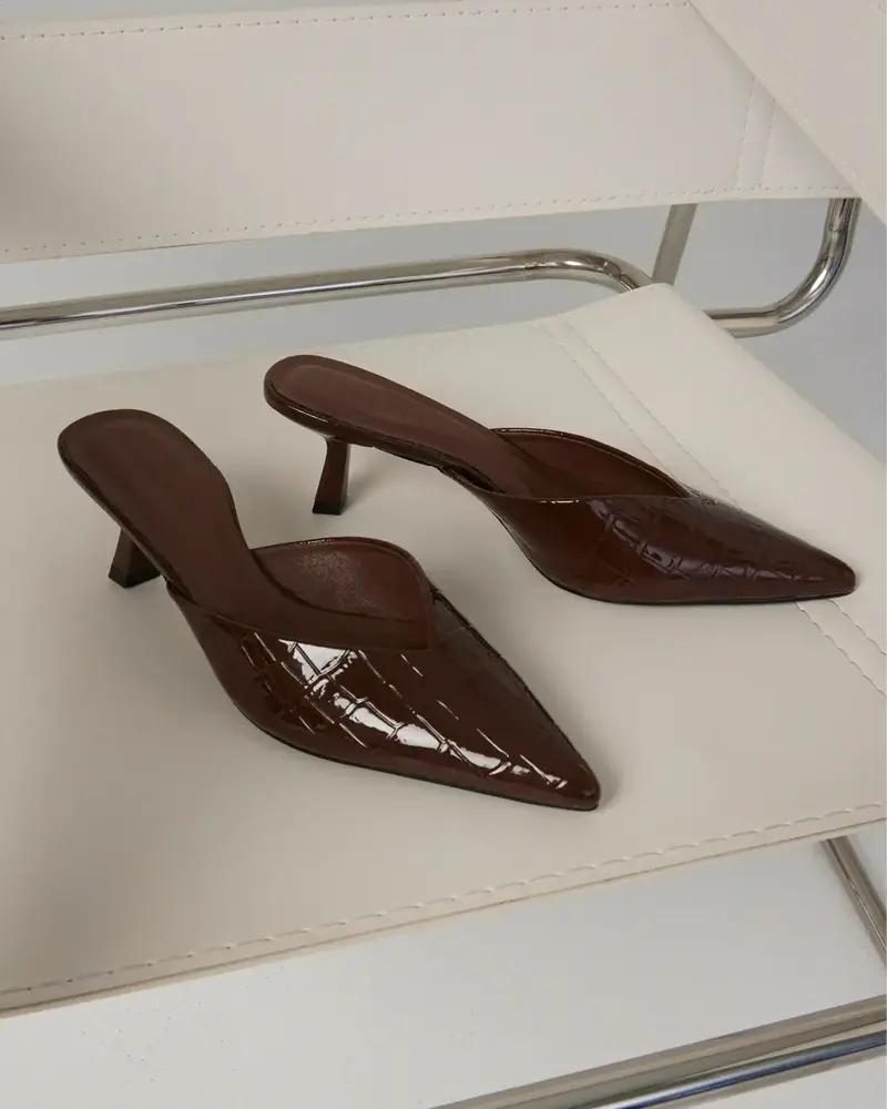 Adele Mule Pump | Chocolate