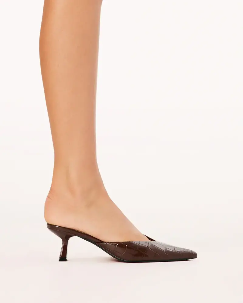 Adele Mule Pump | Chocolate