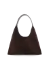 Tammy Shoulder Bag | Chocolate Suede