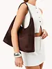 Tammy Shoulder Bag | Chocolate Suede