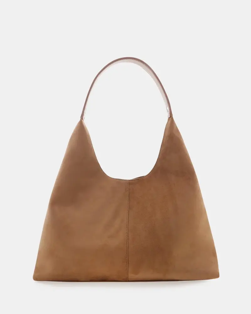 Tammy Shoulder Bag | Tan Suede