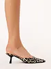 Adele Mule Pump | Satin Leopard