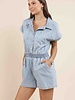 Good Luck Denim Romper