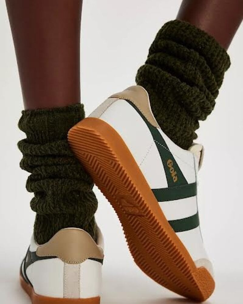 GOLA Elan Leather Sneakers | Evergreen / White