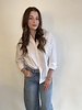 Free People Poplin Button Up | White