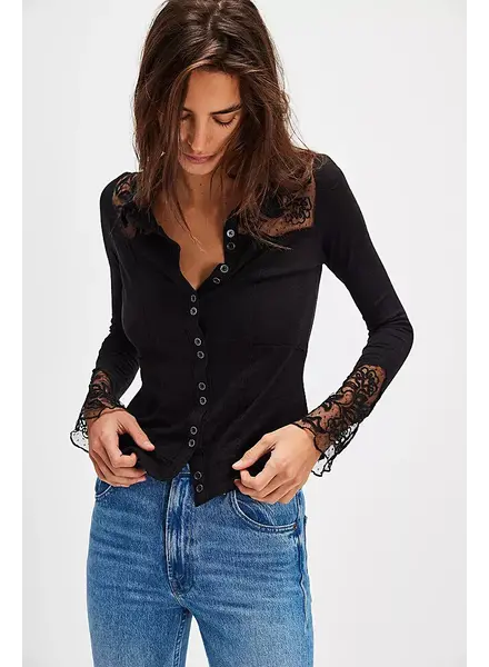Free People Rosebud Cuff | Black