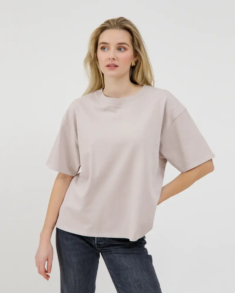 Boxy Tee | Dove Grey