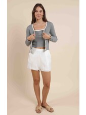 Pepster Striped Cardi