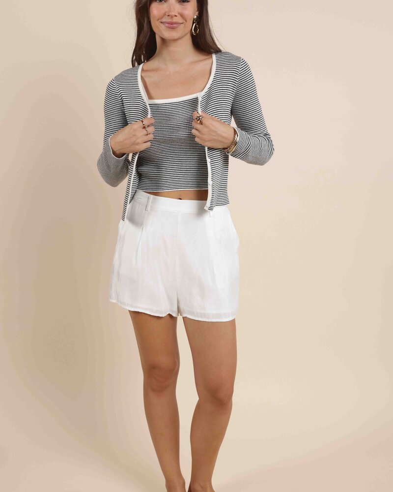 Pepster Striped Cardi