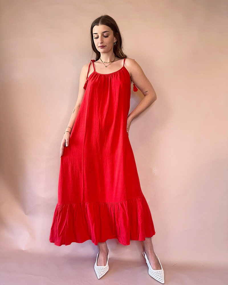 Sugarloaf Tie Strap Flowy Dress