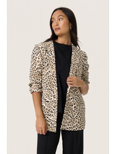 Shirley Printed Blazer | Leopard
