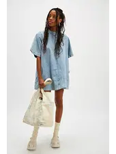 Free People Harlow Mini Dress | Ocean Blue