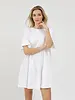 Tiered T-Shirt Dress | Bows White