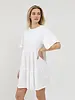 Tiered T-Shirt Dress | Bows White
