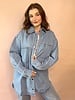 'Shania' Denim Jacket | Blue Studded