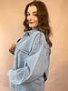 'Shania' Denim Jacket | Blue Studded