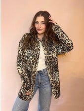 'Shania' Denim Jacket | Leopard