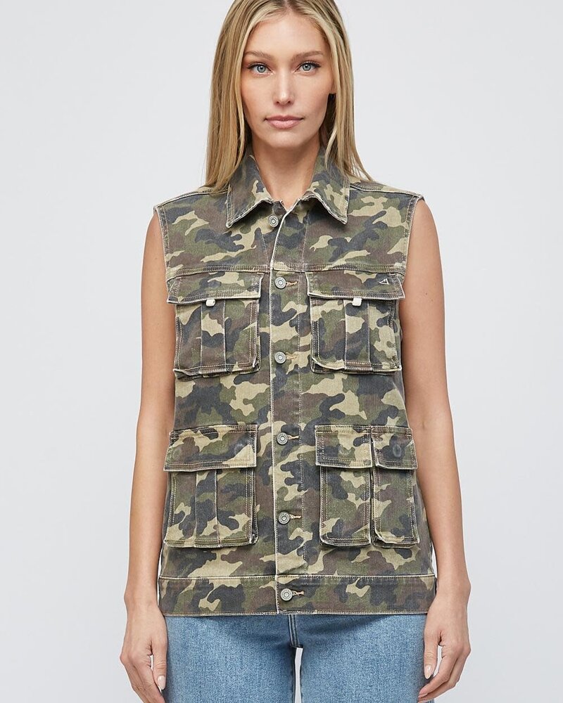 Keri Camo Oversized Cargo Vest