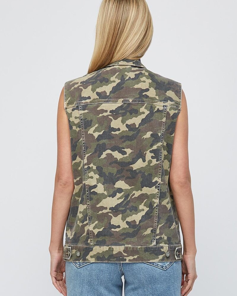 Keri Camo Oversized Cargo Vest