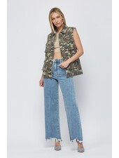 Keri Camo Oversized Cargo Vest