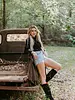 Western Long Sleeve Mesh Top | Sunshine