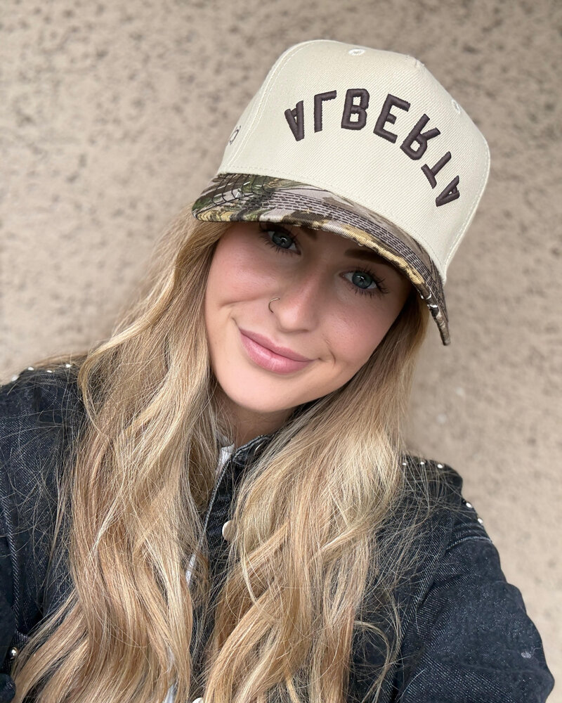 Alberta Two Toned Hat | Camo
