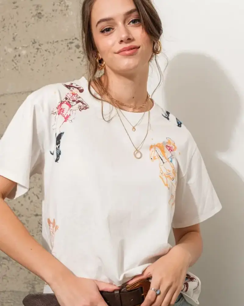 Western Motif Graphic Tee