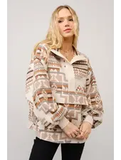 Abbie Aztec Neck Pullover