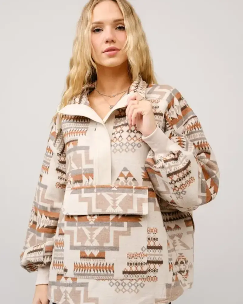 Abbie Aztec Neck Pullover