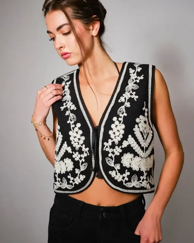 Erin Embroidered Vest