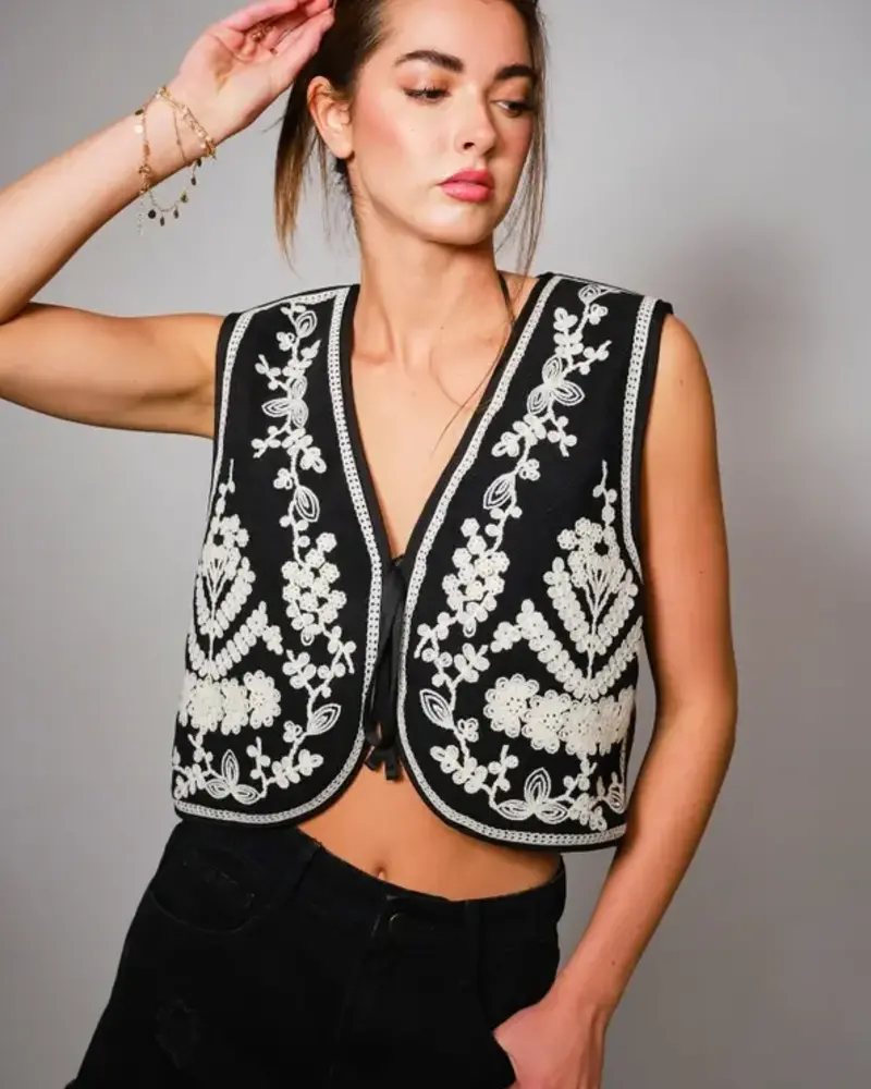 Erin Embroidered Vest