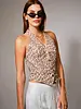 Linnie Leopard Halter Neck Vest