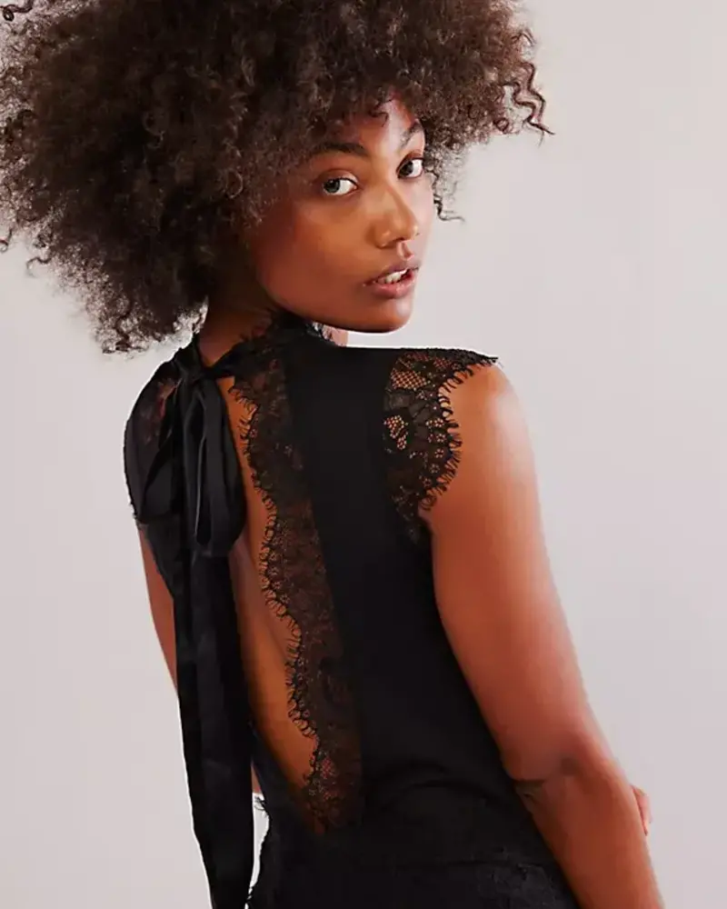 Free People Sweet Nothings Bodysuit | Black
