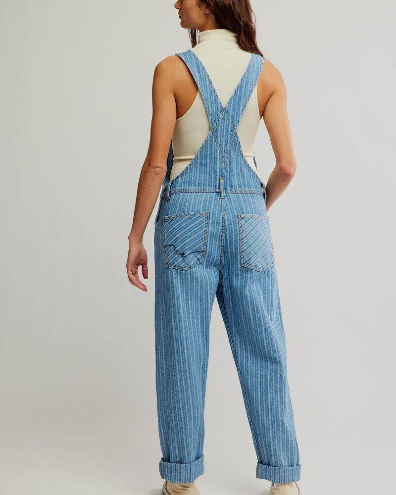 Free People Ziggy Striped Overalls | Beachcomber