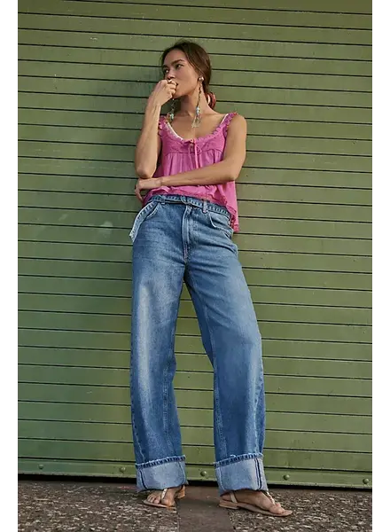 Free People East Bay Cuffed Jeans | Spunky